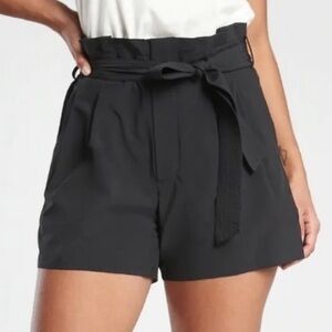 Athleta Women's Black Paper Bag Skyline Shorts